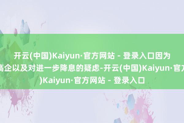 开云(中国)Kaiyun·官方网站 - 登录入口因为琢磨到通胀仍然高企以及对进一步降息的疑虑-开云(中国)Kaiyun·官方网站 - 登录入口