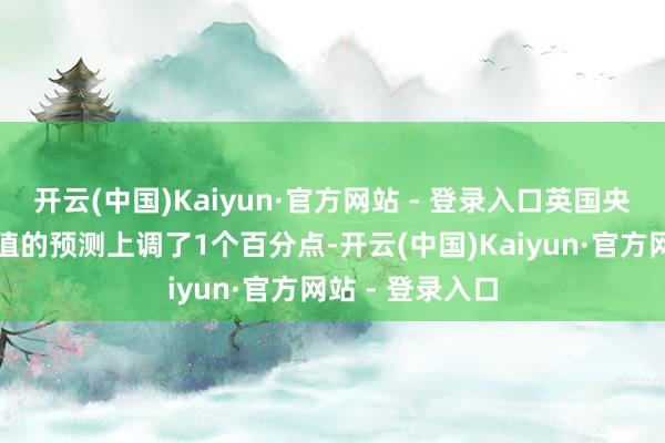开云(中国)Kaiyun·官方网站 - 登录入口英国央行对通胀率峰值的预测上调了1个百分点-开云(中国)Kaiyun·官方网站 - 登录入口