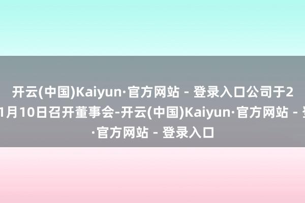 开云(中国)Kaiyun·官方网站 - 登录入口公司于2025年11月10日召开董事会-开云(中国)Kaiyun·官方网站 - 登录入口
