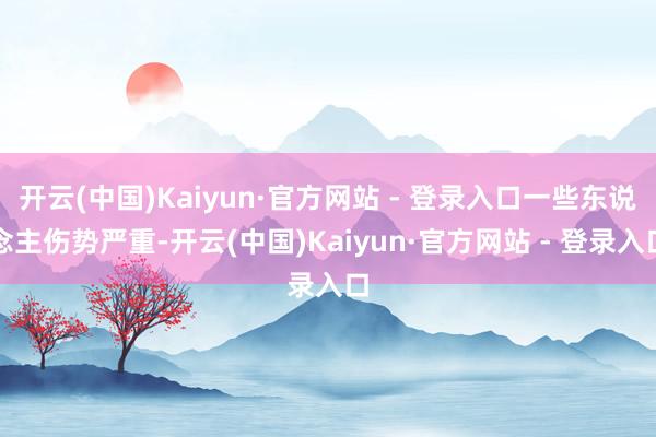 开云(中国)Kaiyun·官方网站 - 登录入口一些东说念主伤势严重-开云(中国)Kaiyun·官方网站 - 登录入口